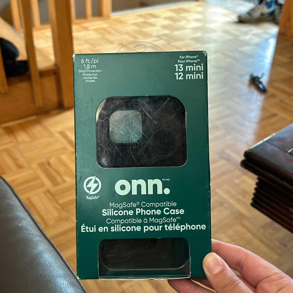 NEW ONN. Silicone iphone case for iphone 12 mini and 13 mini